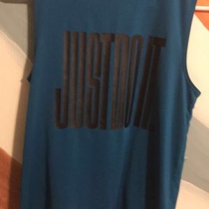 Blue nike tank top